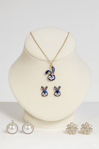 سلس مع حلق بناتي شكل ارنب S803