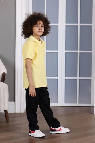 تيشيرت بولو اطفال اصفر 2973