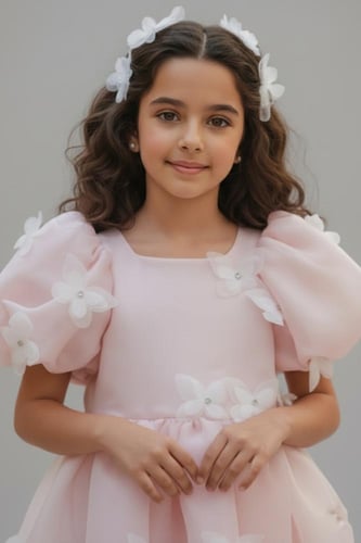 فستان مدارس وردي S01153P