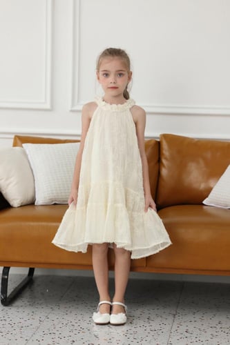 فستان بناتي بيج علاقي ناعم 7210