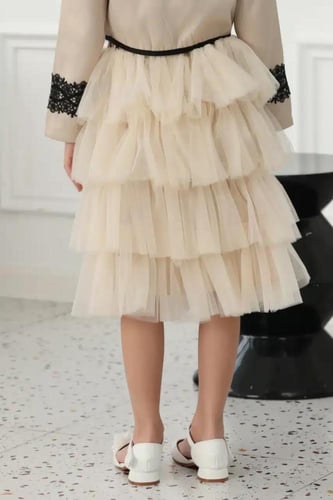 تنورة بناتي كرنشه 7248