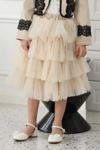 تنورة بناتي كرنشه 7248