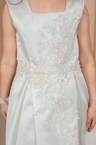 فستان سهرات سكري مطرز S01165