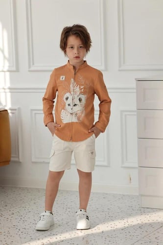 شورت ولادي ابيض 4107