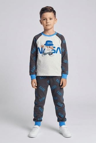 بيجاما أطفال بطبعة دب 122511