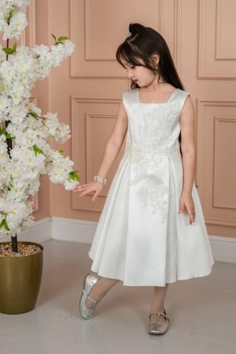 فستان سهرات سكري مطرز S01165