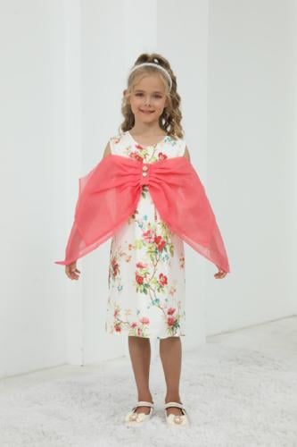 فستان مورد بفيونكة في الصدر 7237