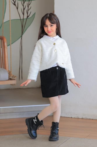 جاكيت بناتي ابيض 12J