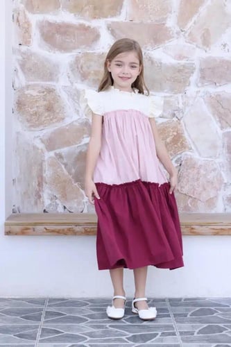 فستان طبقات الوان 7017