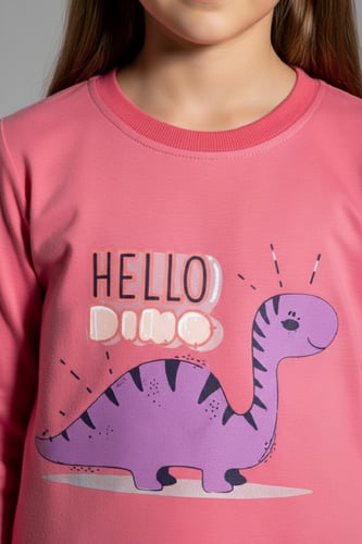 بيجاما أطفال قطنية بطبعة ديناصور 223153