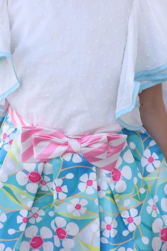 تنورة بنات اطفال موردة 7110