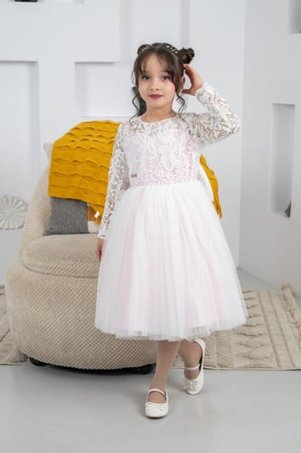 فستان اطفال سهرات تل S01162