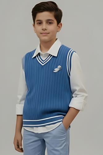 قميص داخلي مع سترة صوف 4192