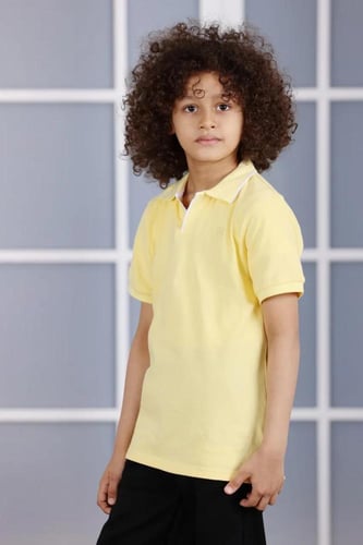تيشيرت بولو اطفال اصفر 2973