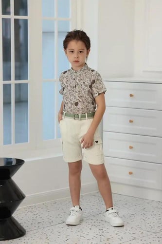 قميص ولادي مشجر 4112