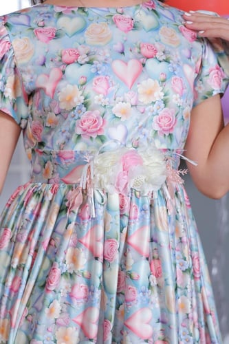 فستان سهرة مورد بي اشكال مختلفه S01095