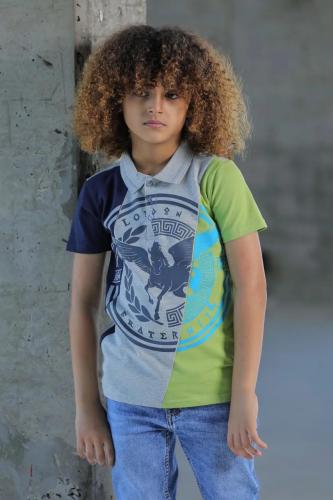 تي شيرت ولادي متعدد الالوان 2845