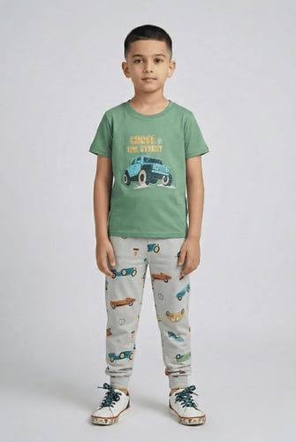 بجامه ولادي بطباعة سياره 612402