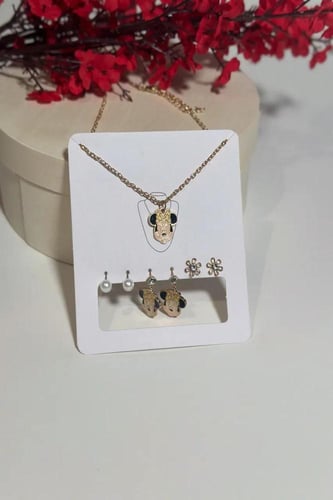 سلس مع حلق بناتي ميني ماوس 5940