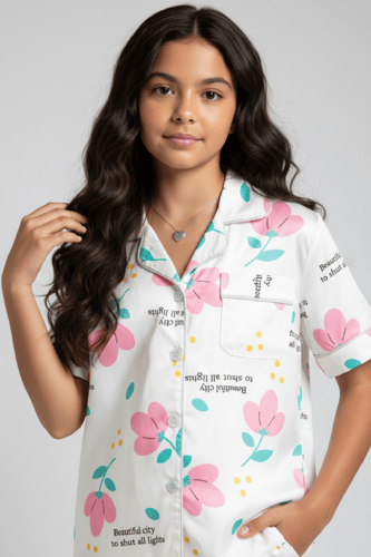 بيجاما بناتي على شكل ورود 542075