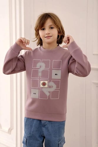 بلوفر اولاد شتوي اشكال بالصدر 3021