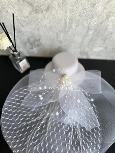 قبعة شعر بناتي تل ابيض 0128877