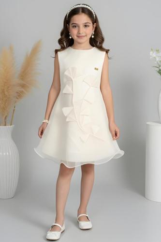 فستان سكري بوردة بالصدر s01141