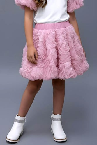 تنورة بناتي مورده 7306-