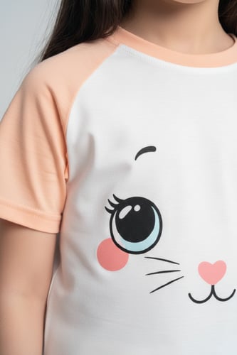 بجامة بناتي رسمه على الصدر 222843