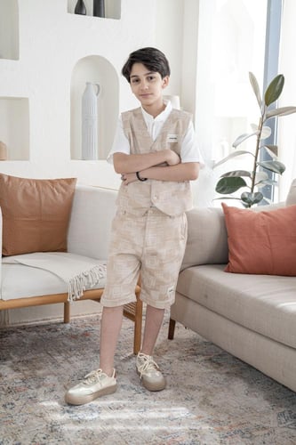 شورت ولادي بيج مربعات 4151-