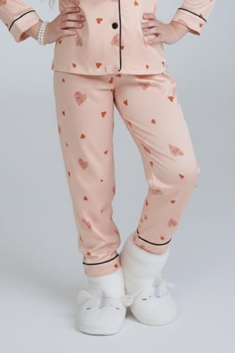 بجامه بناتي جيب على الصدر 542046