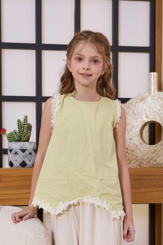 بلوزه بناتي ليموني 7038