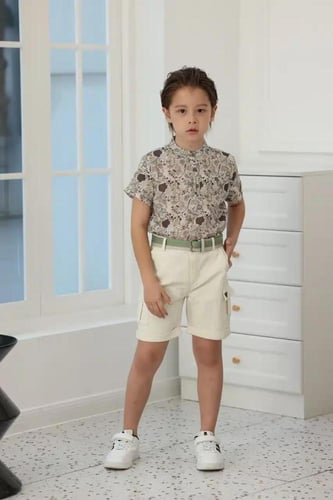 قميص ولادي مشجر 4112