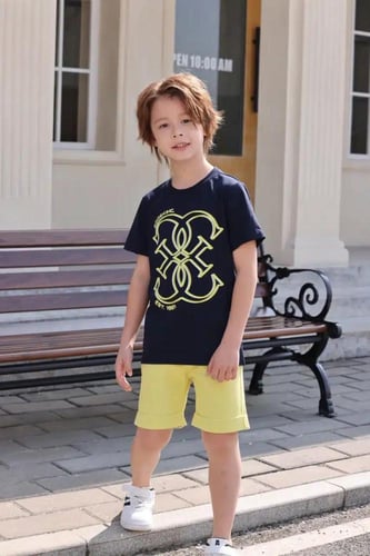 شورت ولادي اصفر 4110