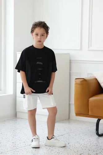 شورت ولادي ابيض قصير 4122