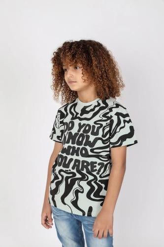 تي شيرت أطفال زيبرا كتابة على الصدر 2677