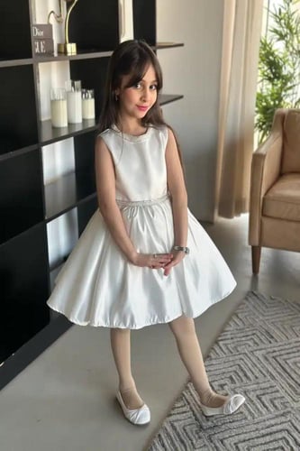 فستان سهرة بناتي سكري بلول S01043