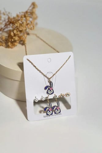 سلس مع حلق بناتي شكل ارنب S803