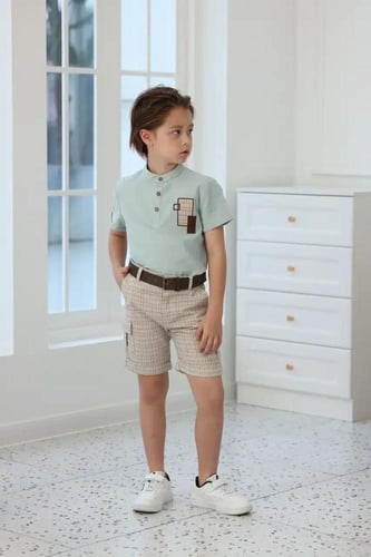 شورت ولادي بيج مخطط 4106