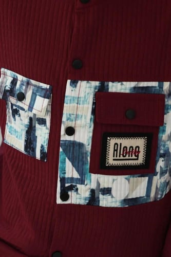 قميص ولادي عودي بنقشات فنية 4104