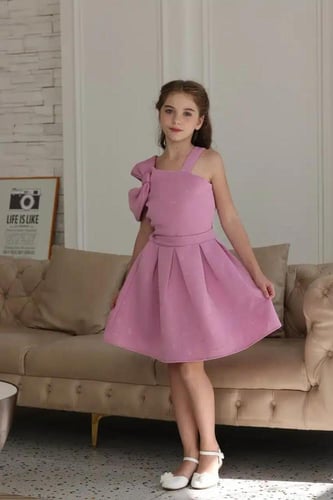 بلوزة بناتي وردي علاقي 7126