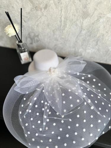 قبعة شعر بناتي تل ابيض 0128877