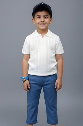 تيشيرت ولادي سكري بياقة 4185