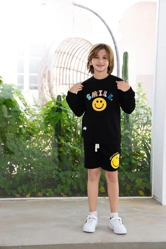 طقم بلوفر ولادي شتوي وجهه 3012