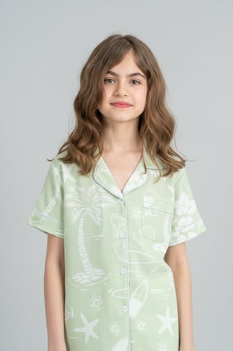 بجامة بناتي نض كم صيفي 550400