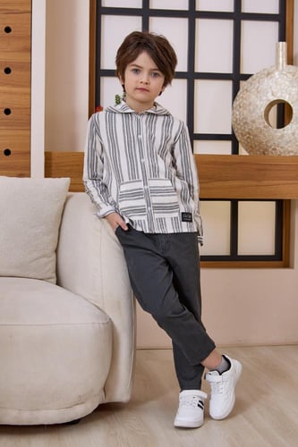 بنطلون ولادي رمادي 4141