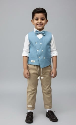 قميص ولادي كلاسيكي أنيق مع سديري 4157