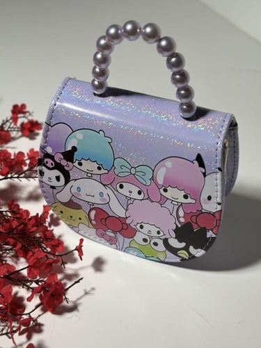 شنطه بناتي بخمسة الوان ورسوم كرتونية mk-3065-4