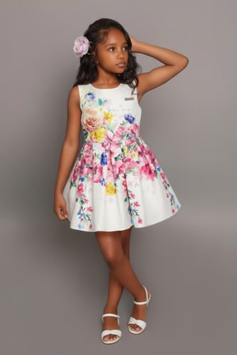 فستان بناتي كت مورد 7184