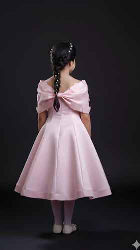 فستان بناتي سهرات فراشات بارزة S01198